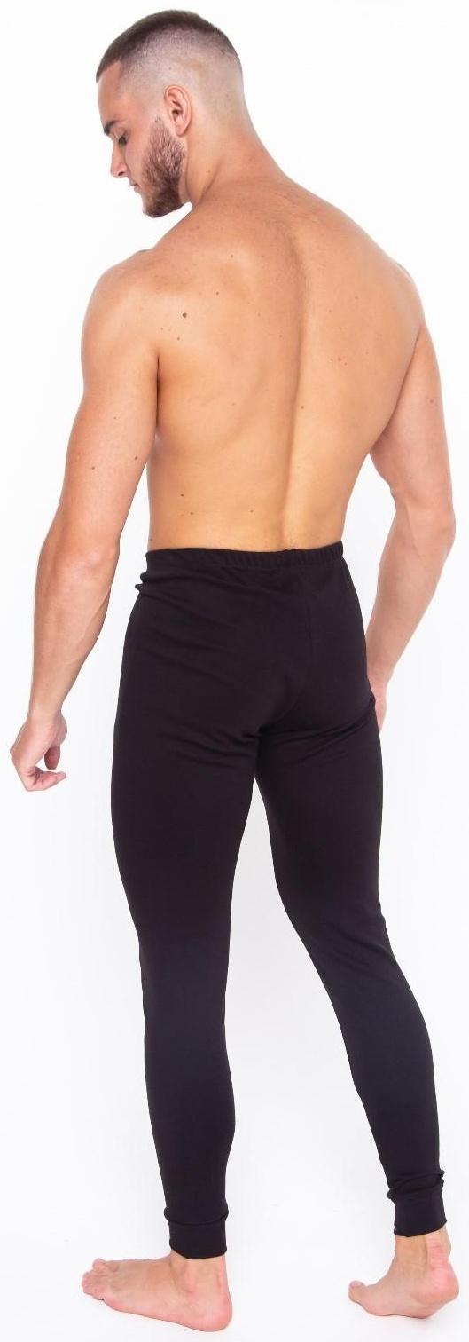 Термобельё мужское (кальсоны), цвет чёрный, размер 54