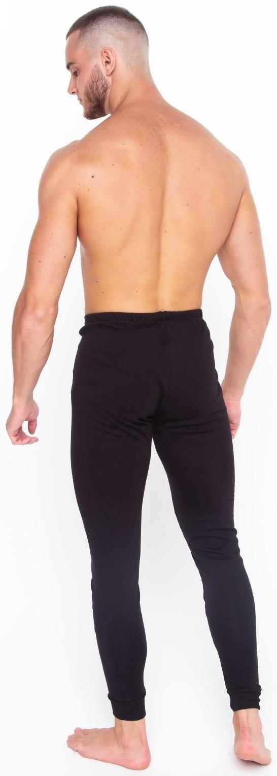 Термобельё мужское (кальсоны), цвет чёрный, размер 56