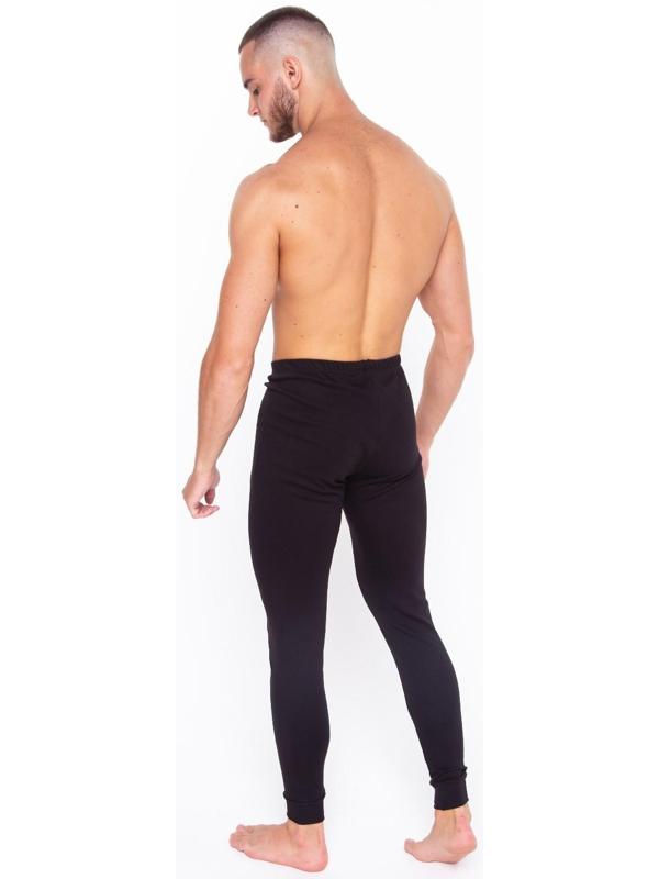 Термобельё мужское (кальсоны), цвет чёрный, размер 60