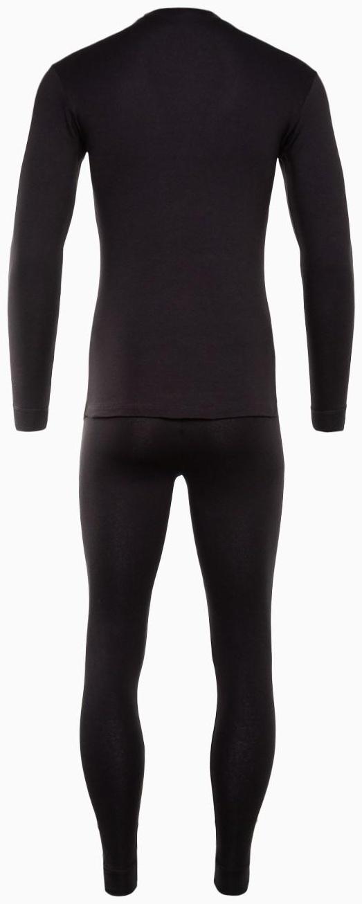 Термобельё мужское (джемпер, кальсоны), цвет чёрный, размер 46