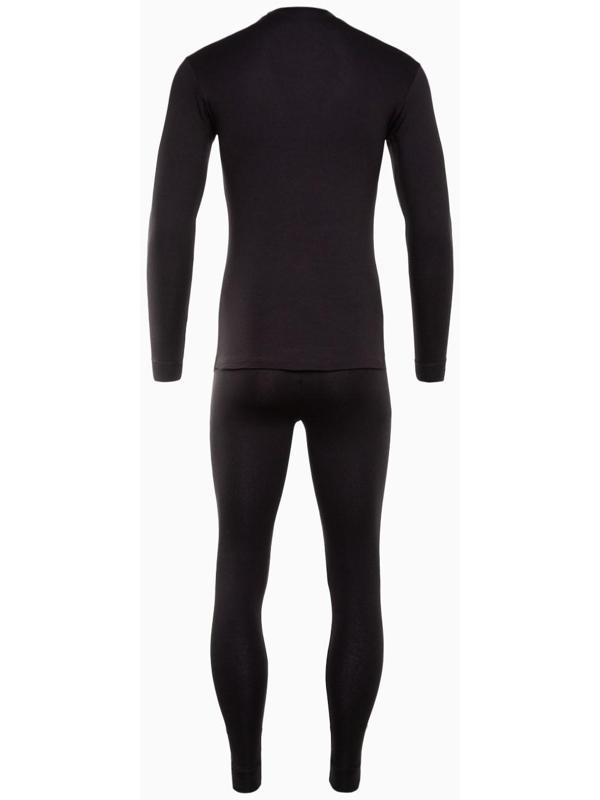 Термобельё мужское (джемпер, кальсоны), цвет чёрный, размер 46