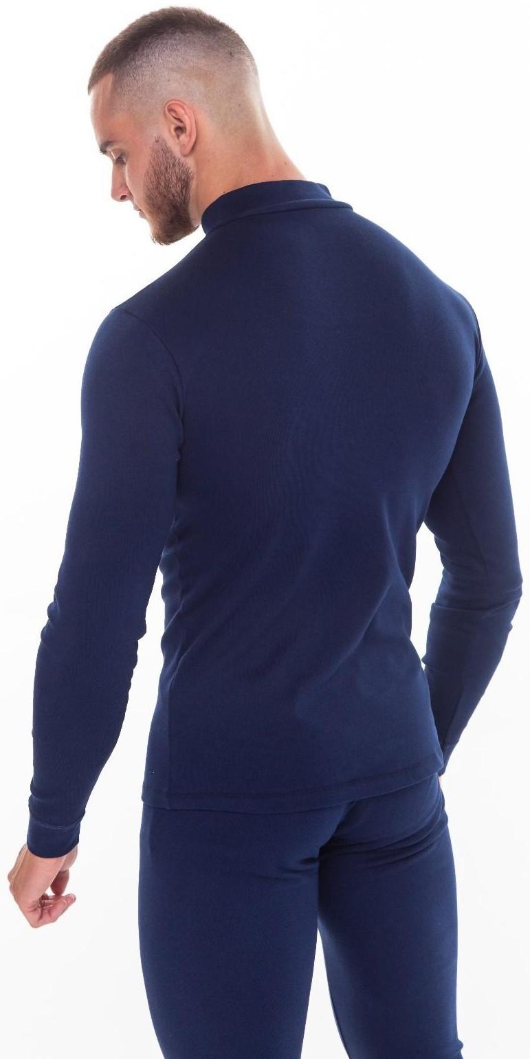 Термобельё мужское НАЧЁС (фуфайка, кальсоны) принт медведь, цвет тёмно-синий, размер 50