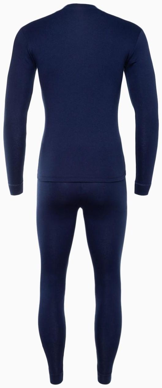 Термобельё мужское НАЧЁС (фуфайка, кальсоны) принт волк, цвет тёмно-синий, размер 50