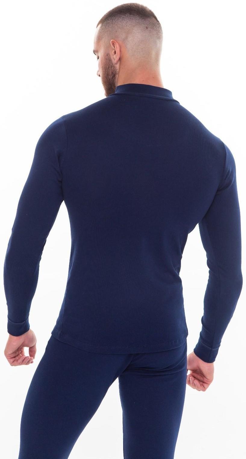 Термобельё мужское НАЧЁС (фуфайка, кальсоны) принт волк, цвет тёмно-синий, размер 54