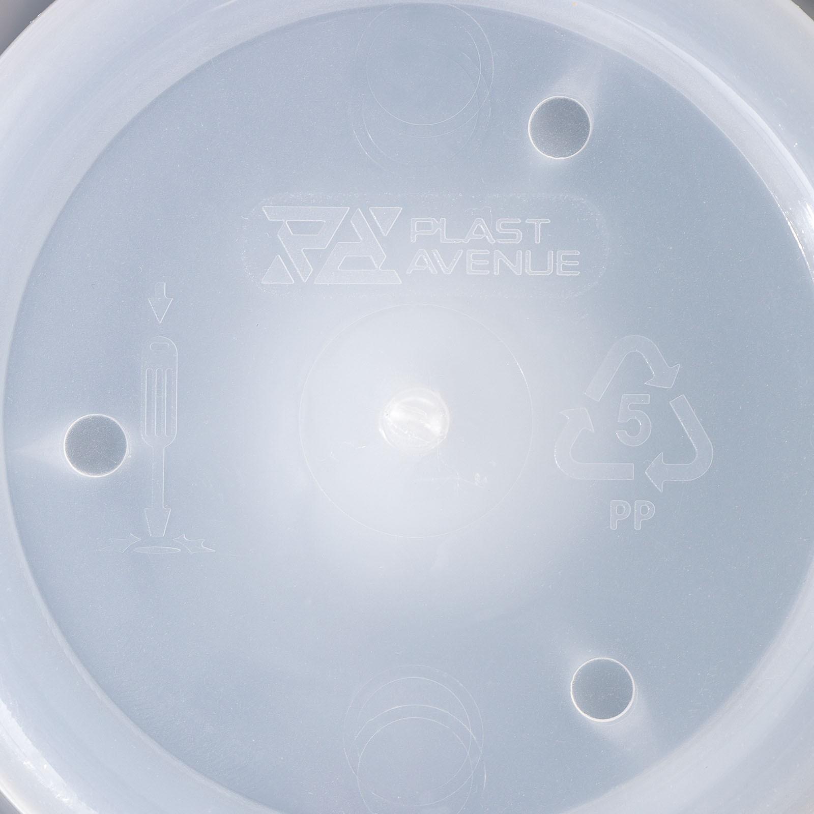 Кашпо для цветов со вставкой «Лагуна», 1,5 л, цвет прозрачный