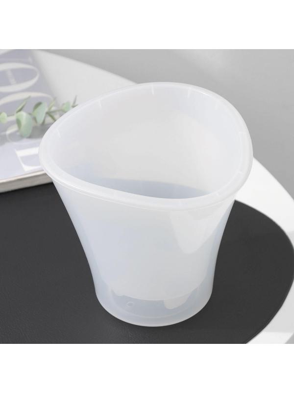 Кашпо для цветов со вставкой «Лагуна», 1,5 л, цвет прозрачный