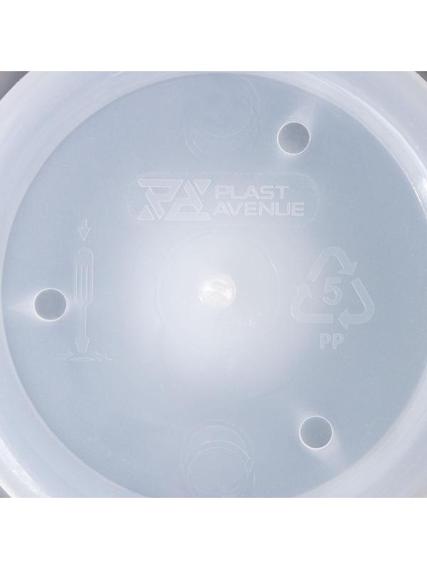 Кашпо для цветов со вставкой «Лагуна», 1,5 л, цвет прозрачный