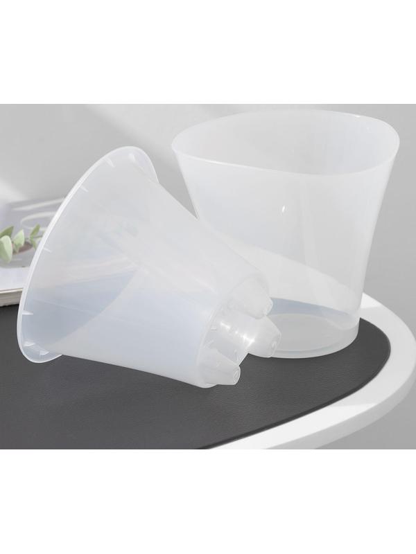 Кашпо для цветов со вставкой «Лагуна», 1,5 л, цвет прозрачный