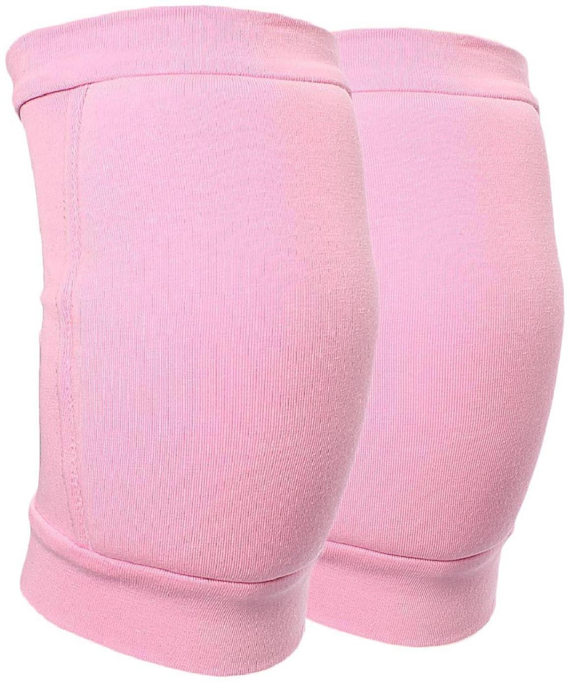 Наколенники для гимнастики и танцев с уплотнителем, р. M, 11-14 лет, цвет розовый