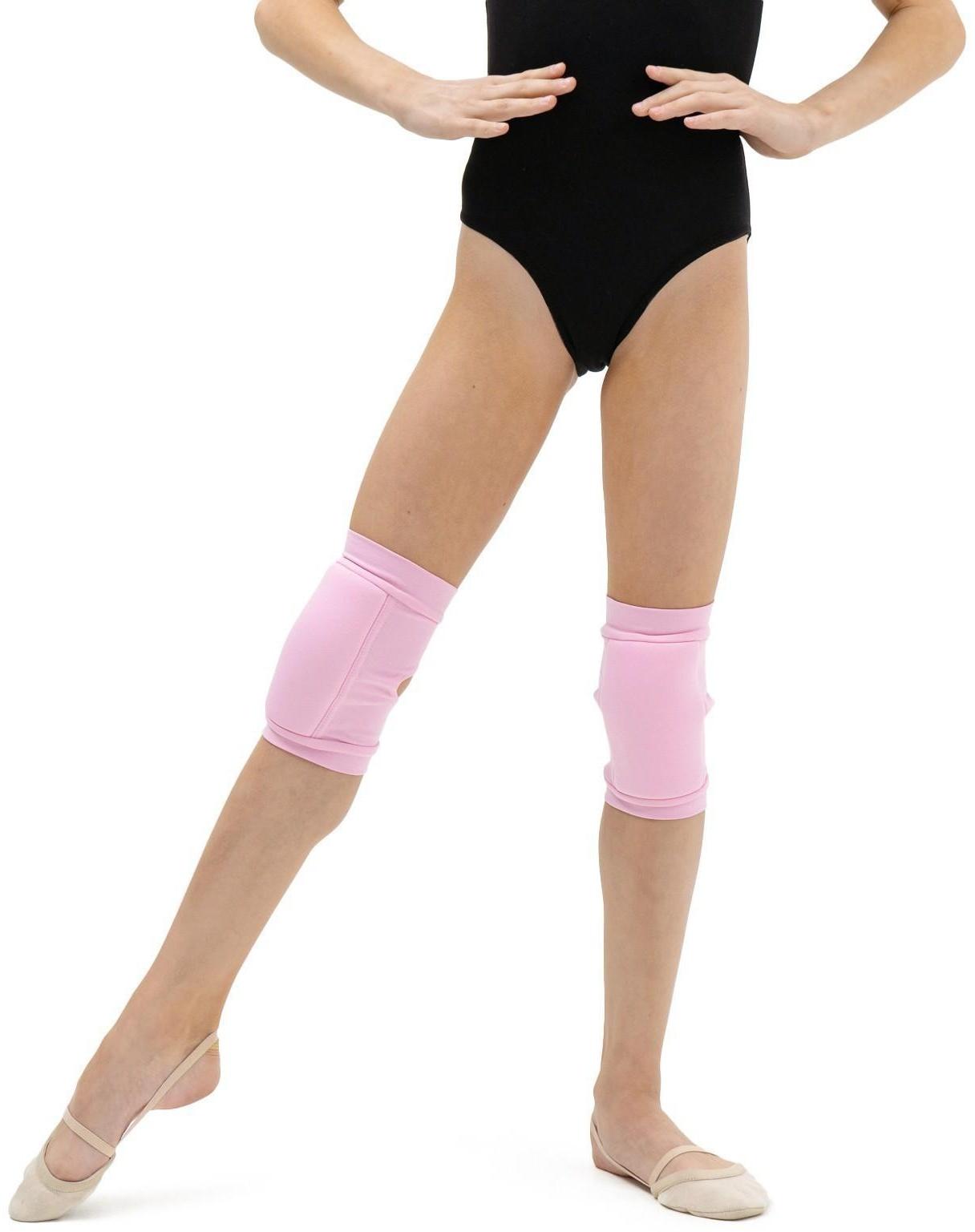 Наколенники для гимнастики и танцев с уплотнителем, р. M, 11-14 лет, цвет розовый