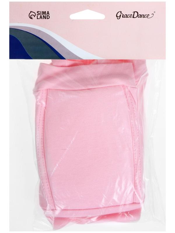 Наколенники для гимнастики и танцев с уплотнителем, р. M, 11-14 лет, цвет розовый