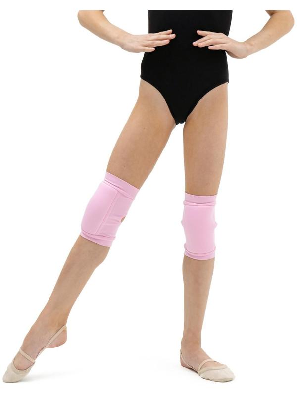 Наколенники для гимнастики и танцев с уплотнителем, р. M, 11-14 лет, цвет розовый