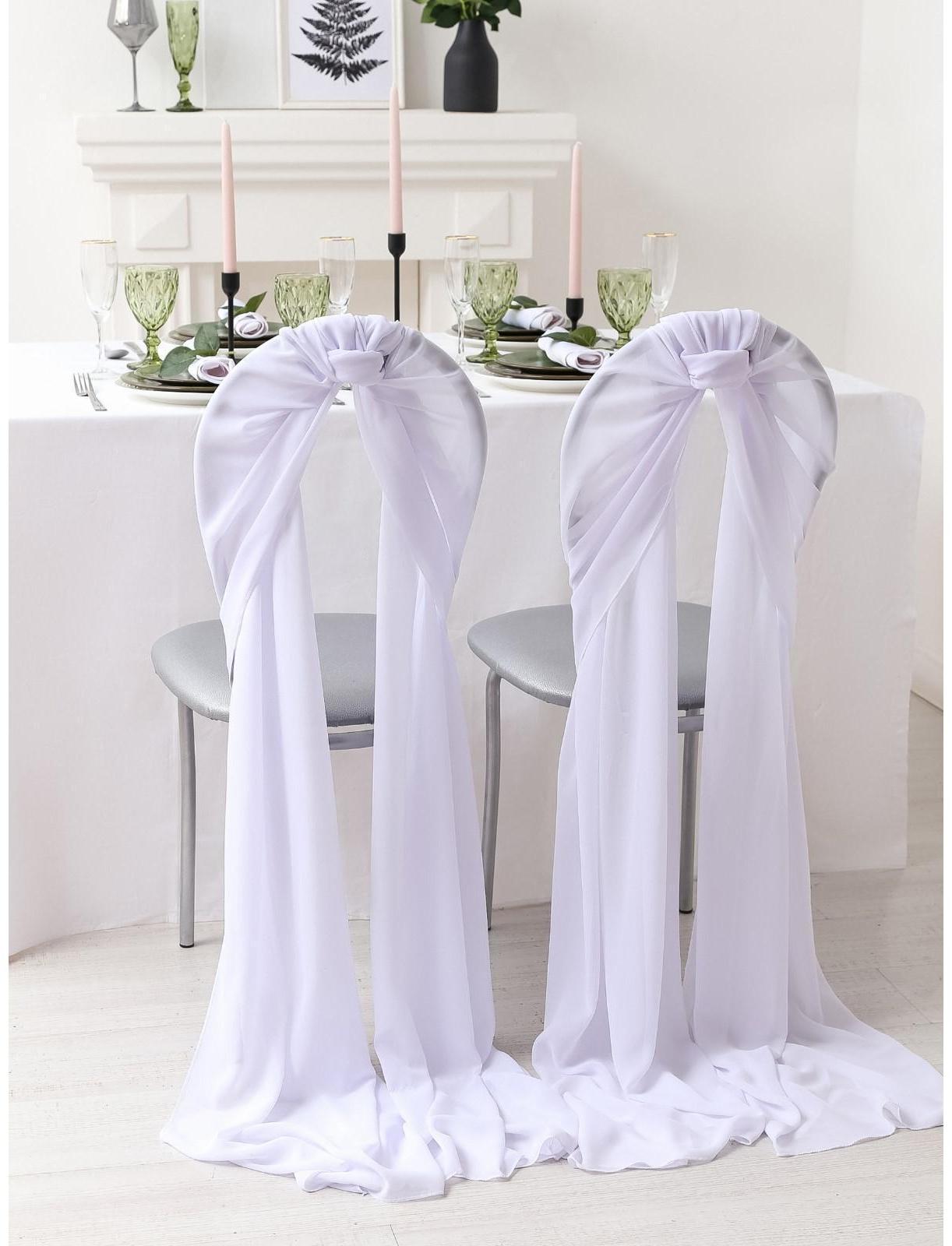 Декор для стула, цв.белый, 72*300 см,