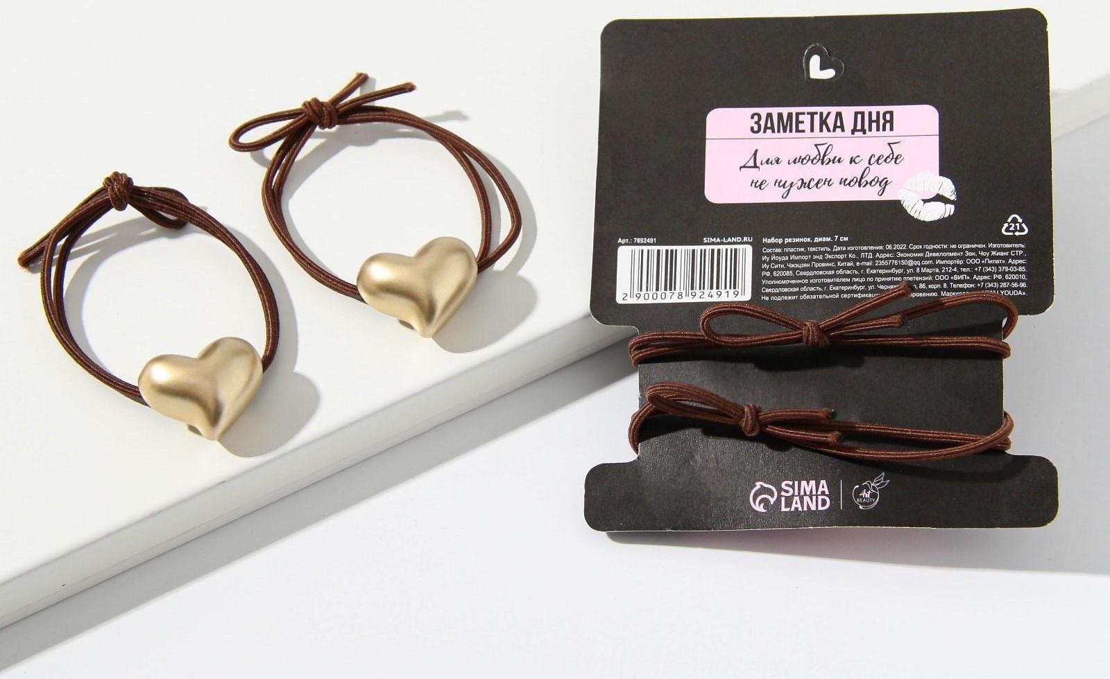 Резинки для волос «Не верь слухам, я хуже», 2 шт.