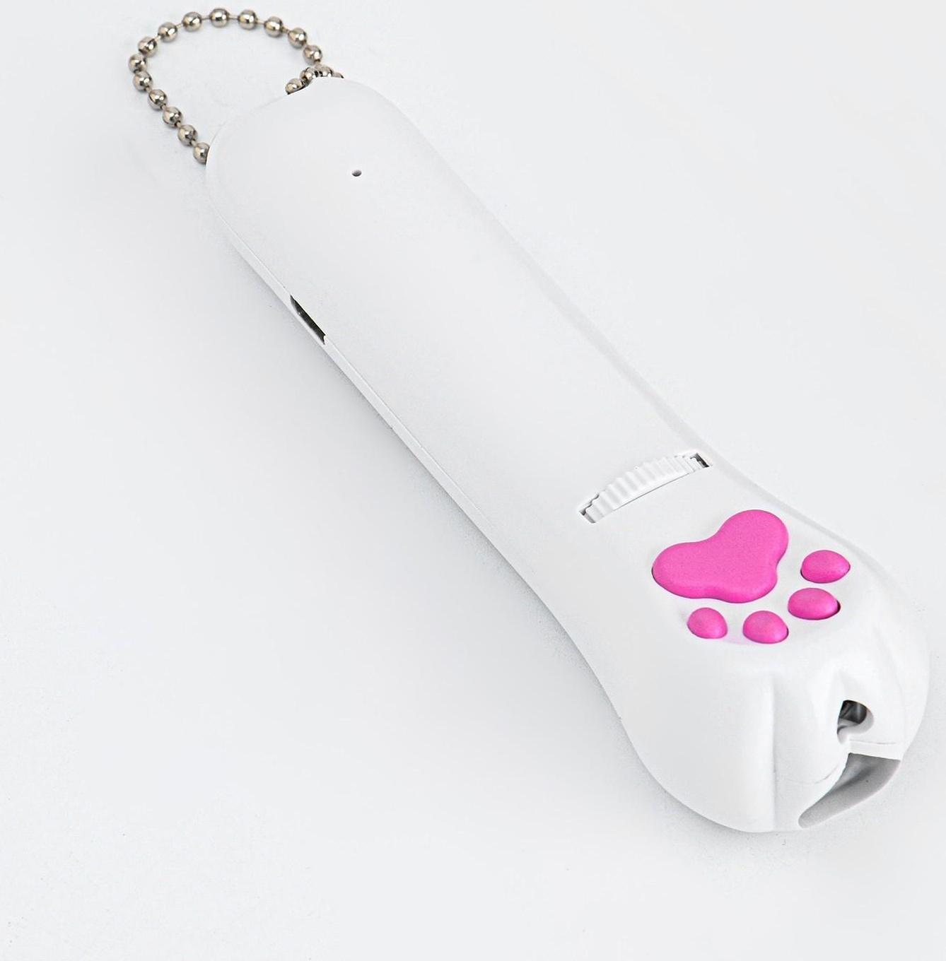 Лазерная указка для животных, 5 картинок, 100 мАч, дальность до 8 м, красный луч, USB