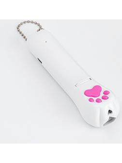 Лазерная указка для животных, 5 картинок, 100 мАч, дальность до 8 м, красный луч, USB