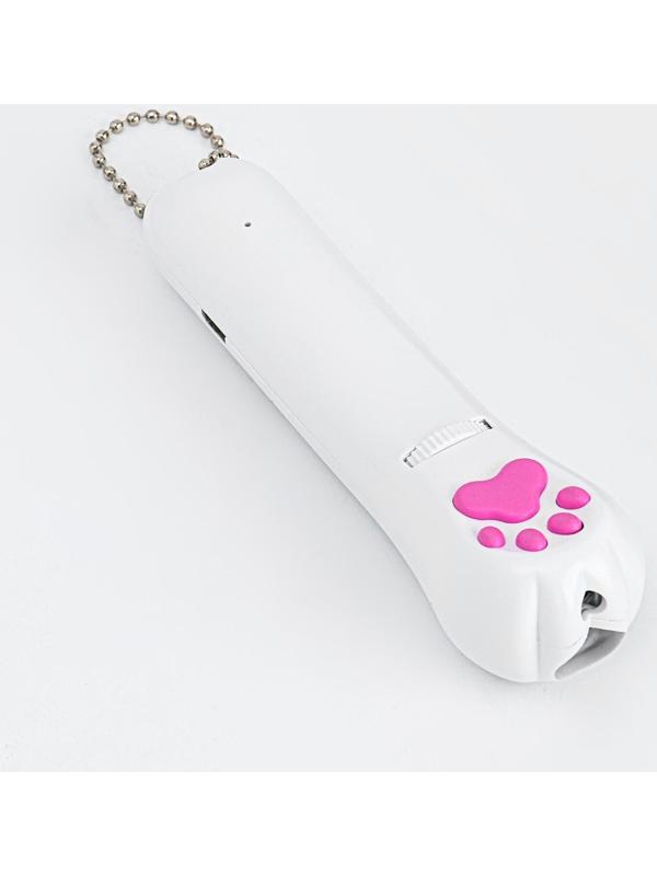 Лазерная указка для животных, 5 картинок, 100 мАч, дальность до 8 м, красный луч, USB