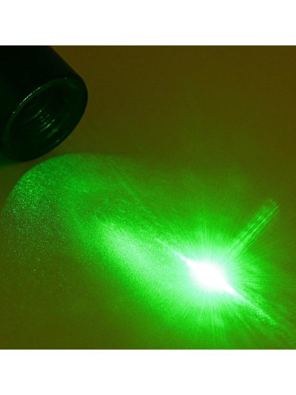 Лазерная указка 532 нм, 500 мАч, дальность до 1 км, USB, зеленый луч