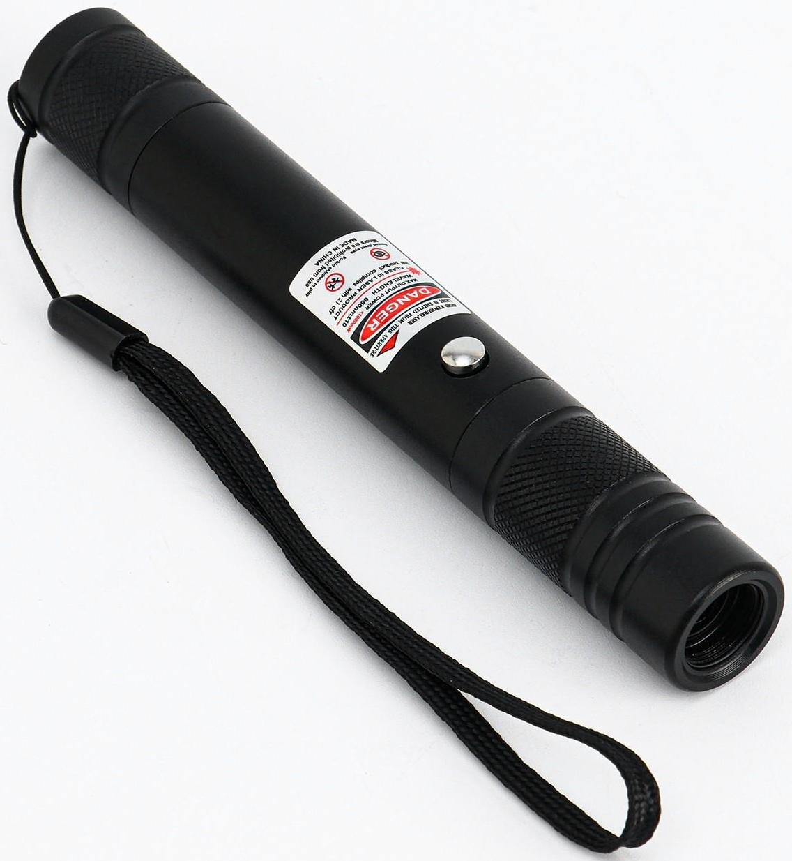 Лазерная указка 650 нм, 500 мАч, дальность до 1 км, USB, красный луч