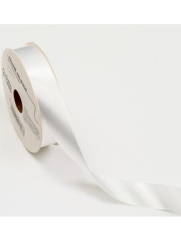 Лента для декора и подарков, белая, 2 см х 45 м
