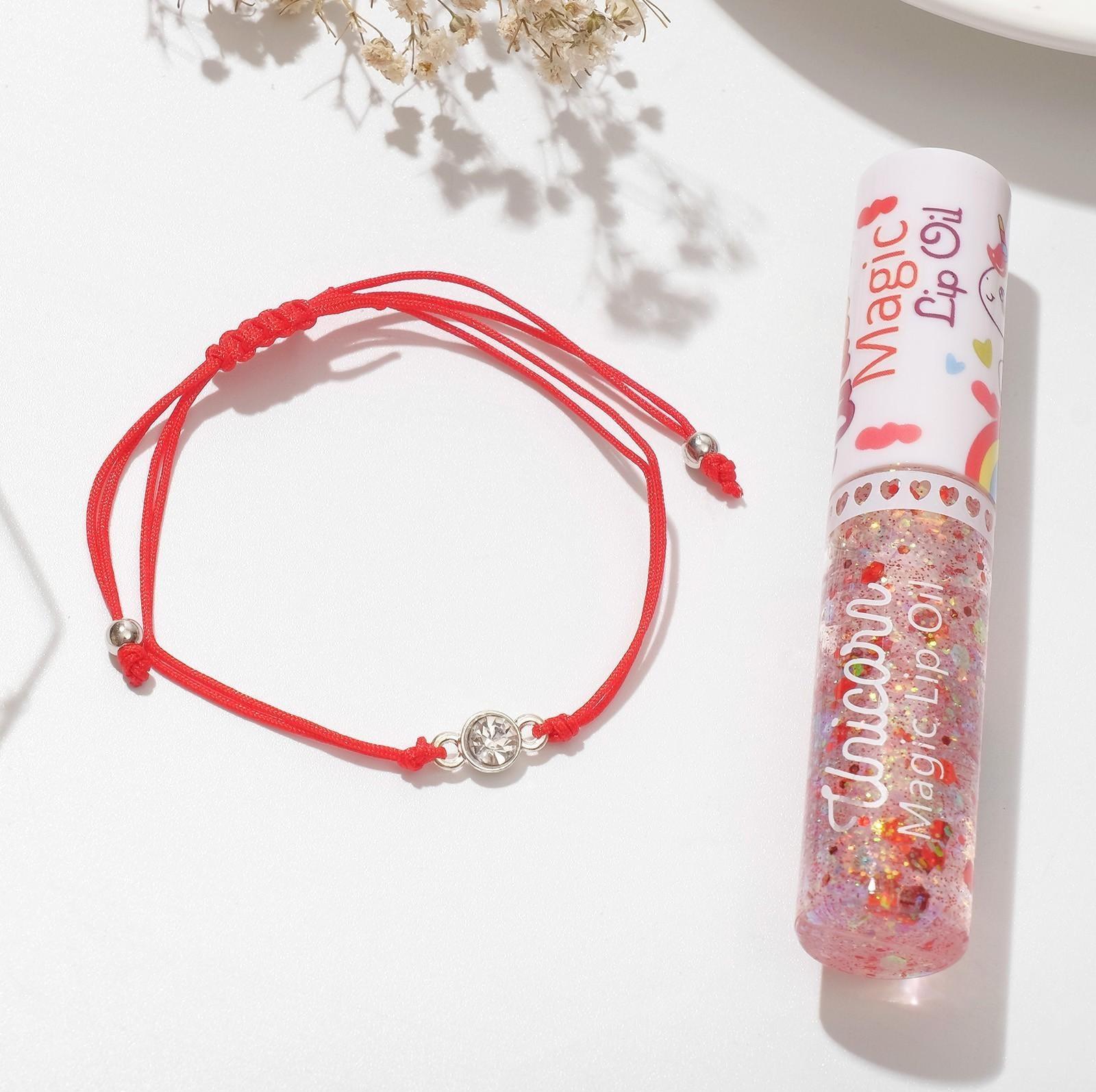 Набор 2 предмета: браслет, блеск для губ 