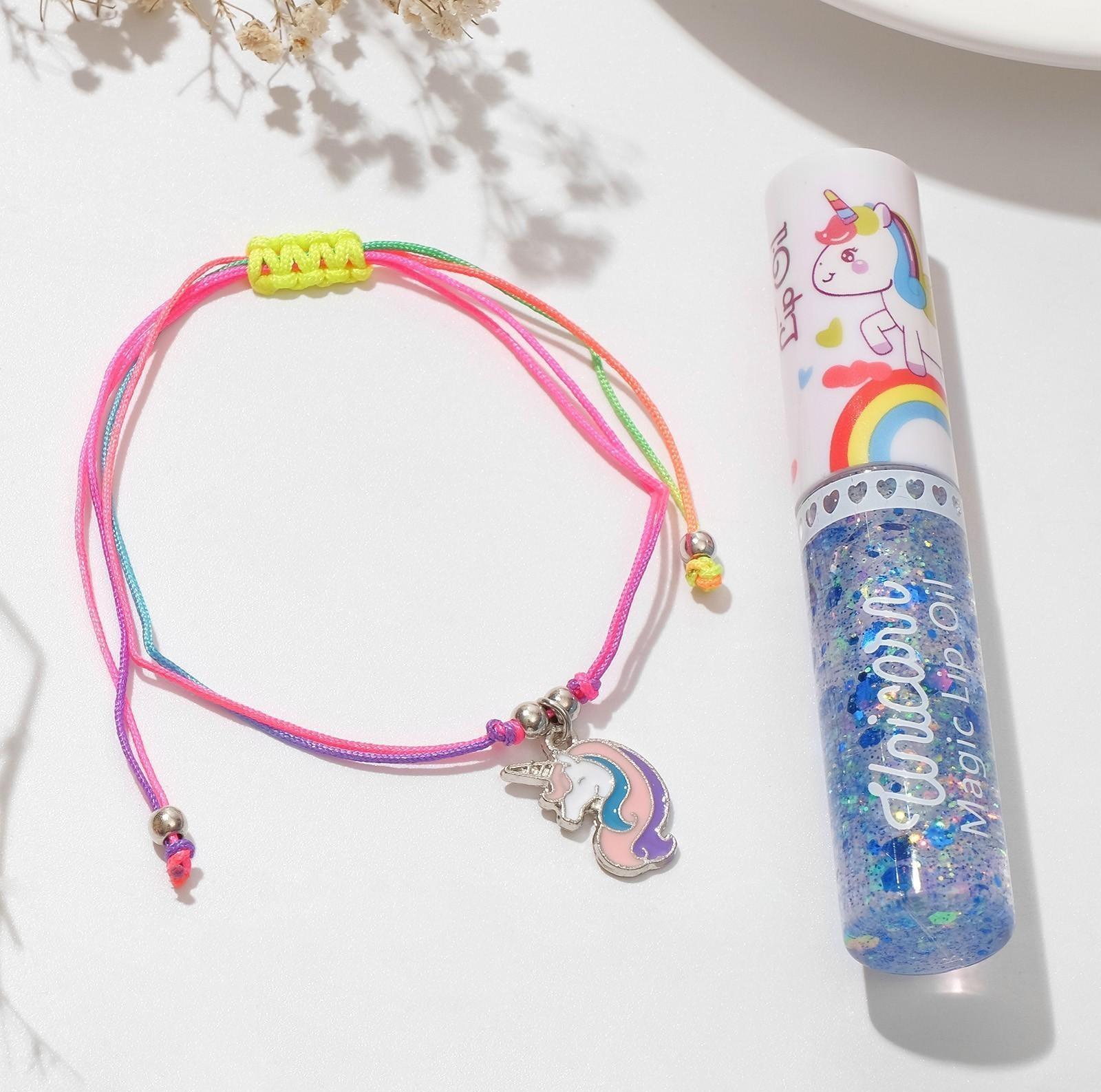 Набор 2 предмета: браслет, блеск для губ 