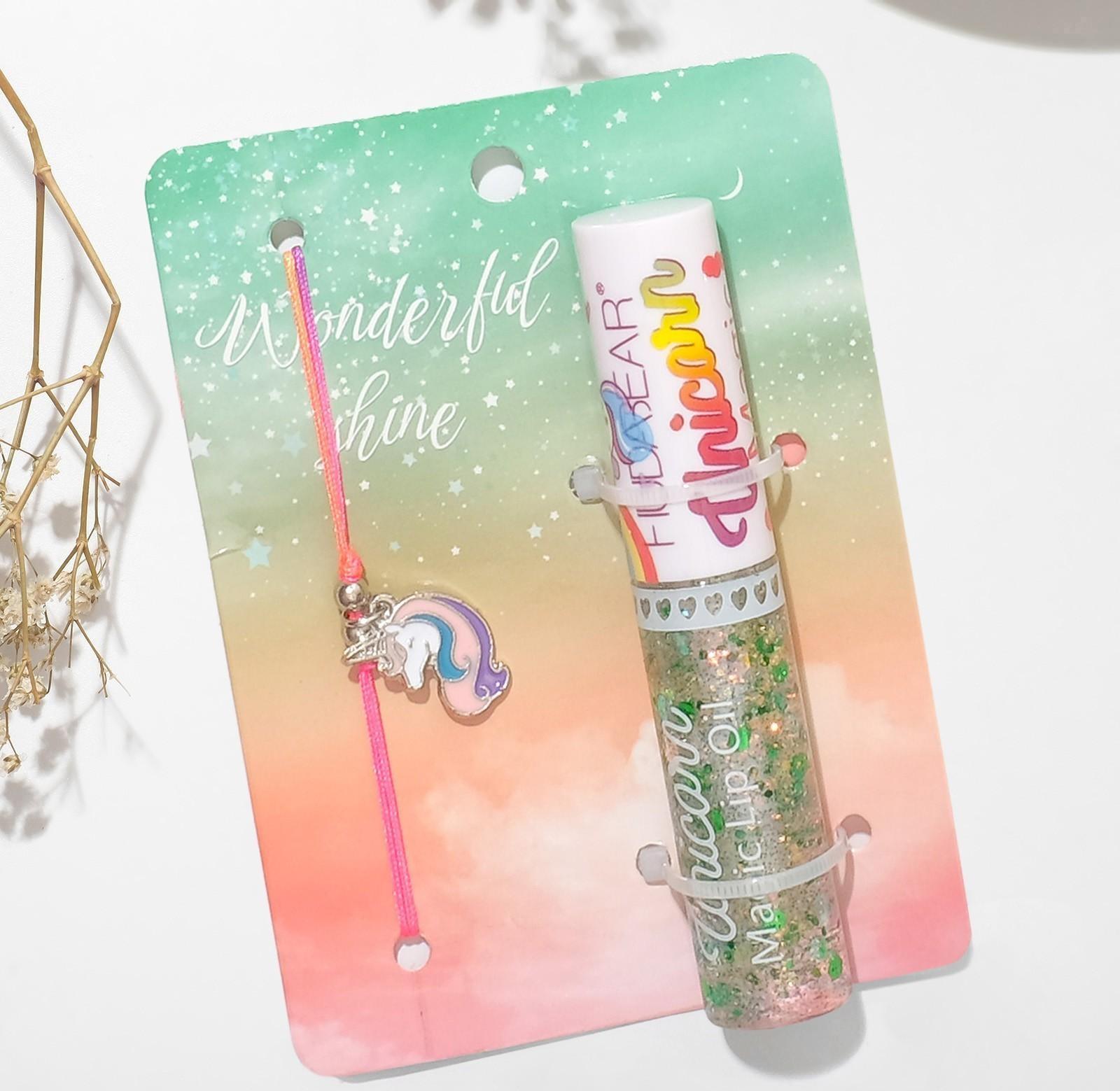 Набор 2 предмета: браслет, блеск для губ 