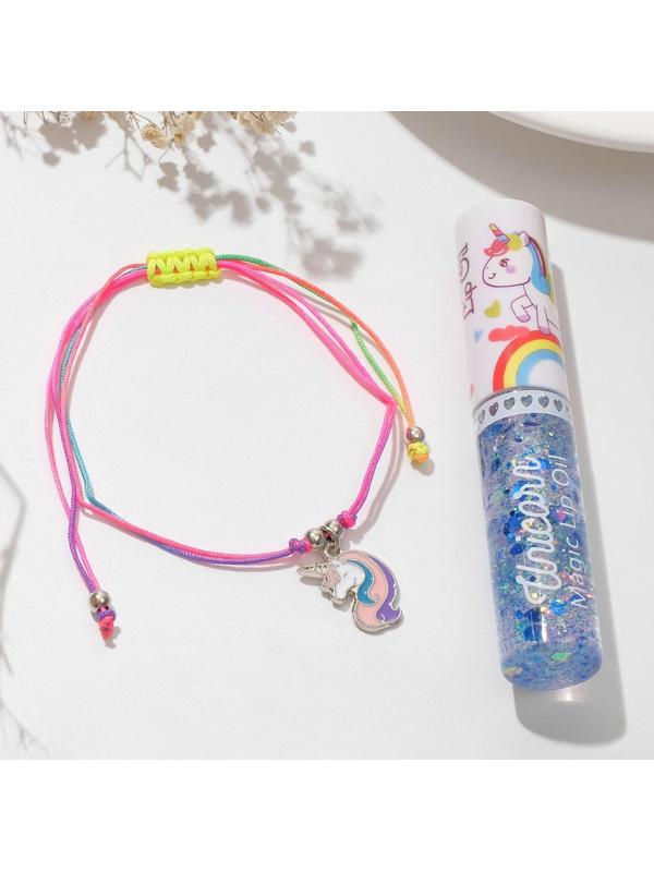 Набор 2 предмета: браслет, блеск для губ 