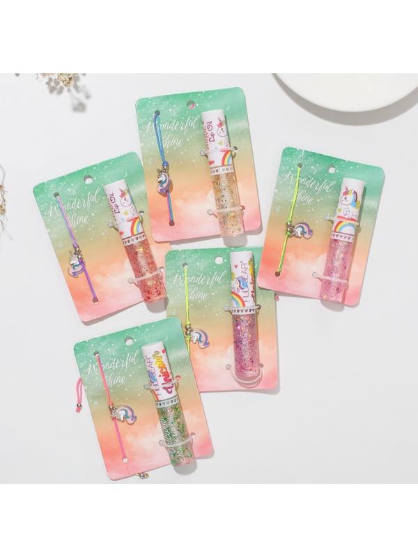 Набор 2 предмета: браслет, блеск для губ 