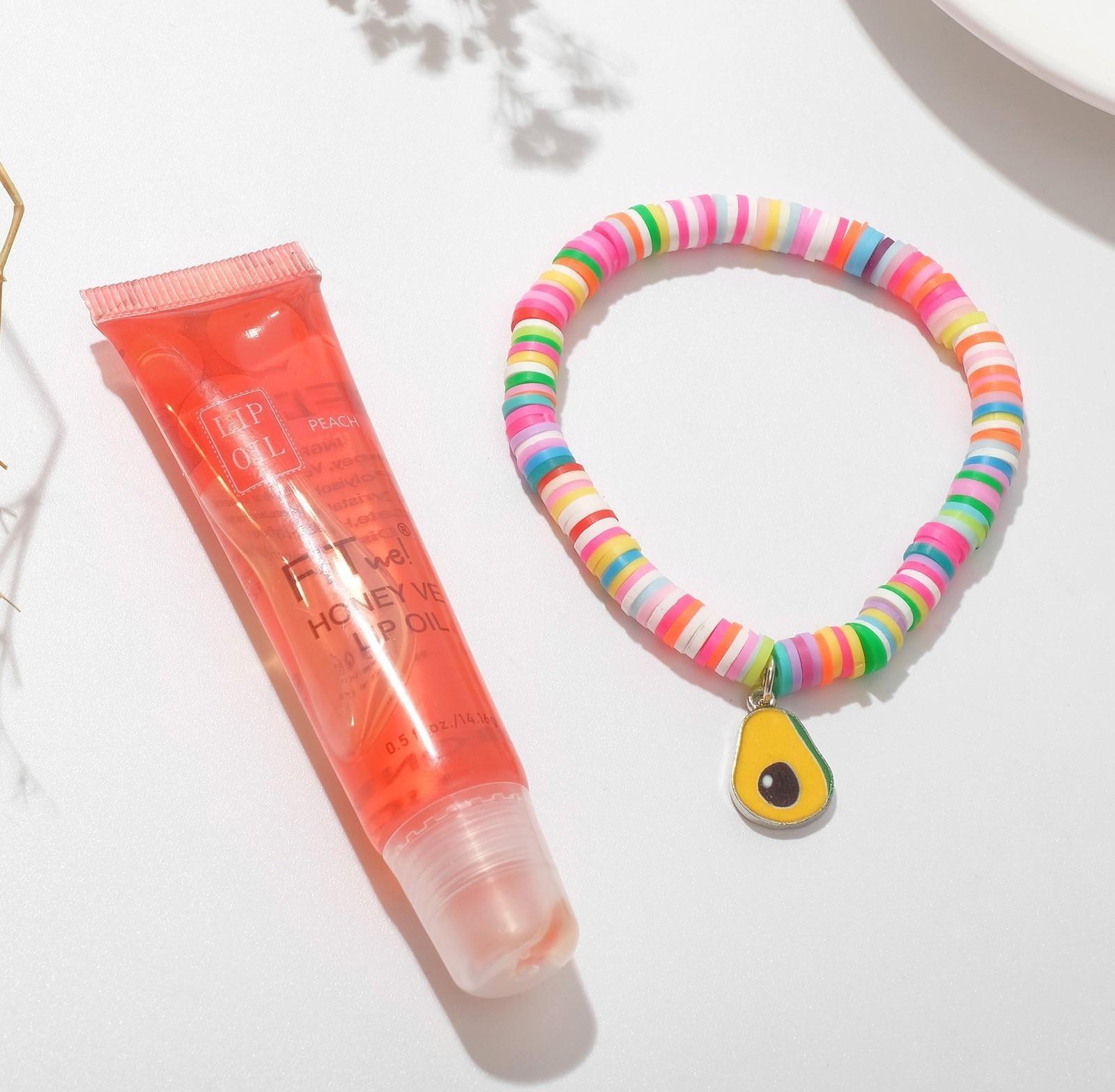 Набор 2 предмета: браслет, блеск для губ 