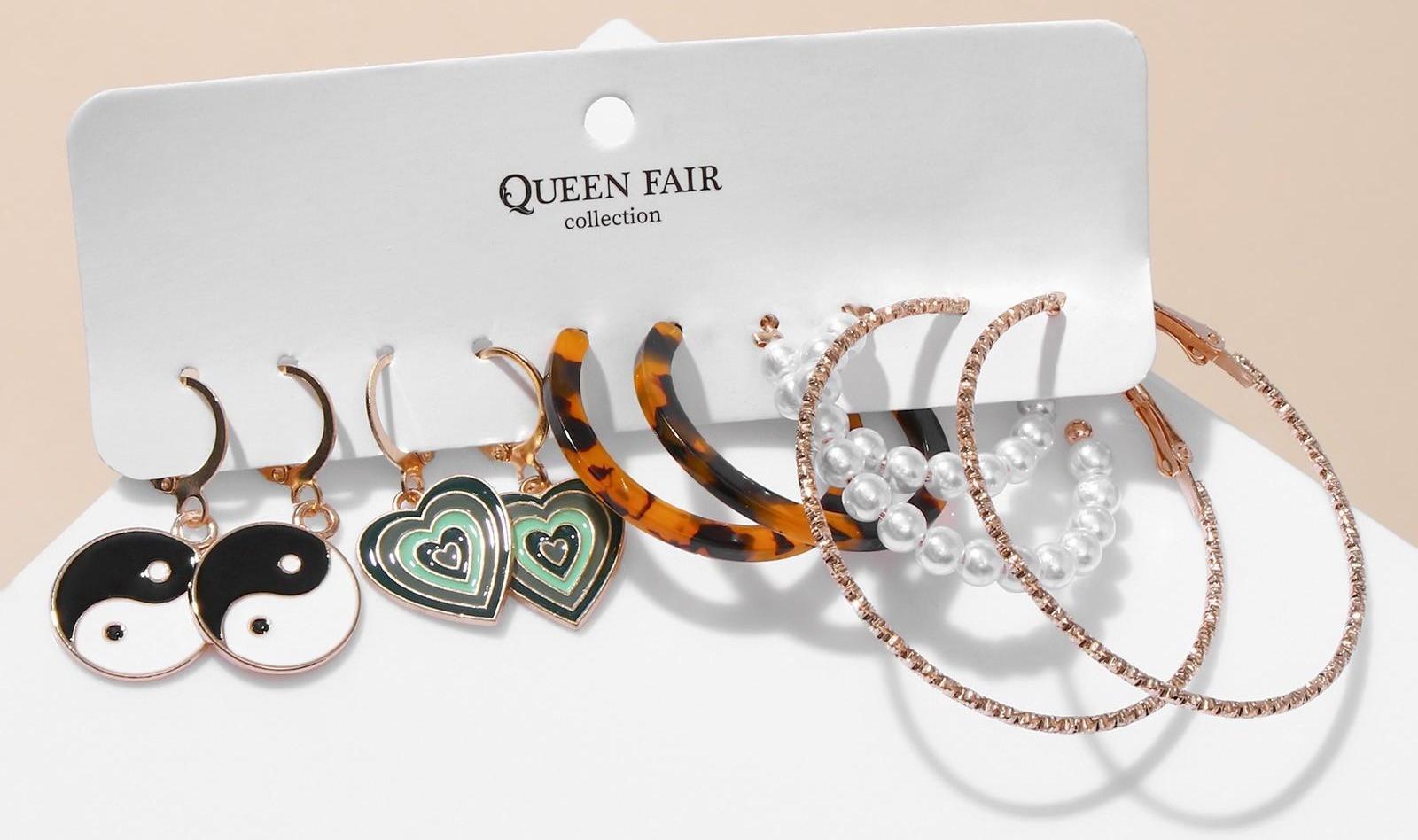 Серьги набор 5 пар 