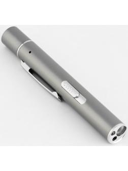 Лазерная указка 3 в 1, UV свет, 1200 мАч, 5 Вт, USB, красный луч, 200 м, 11.1 х 1.4 см