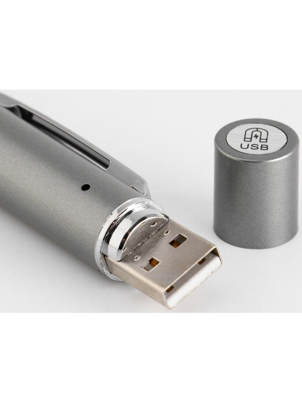 Лазерная указка 3 в 1, UV свет, 1200 мАч, 5 Вт, USB, красный луч, 200 м, 11.1 х 1.4 см