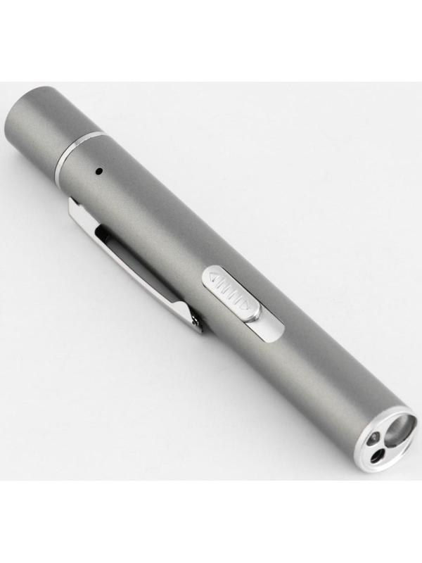 Лазерная указка 3 в 1, UV свет, 1200 мАч, 5 Вт, USB, красный луч, 200 м, 11.1 х 1.4 см