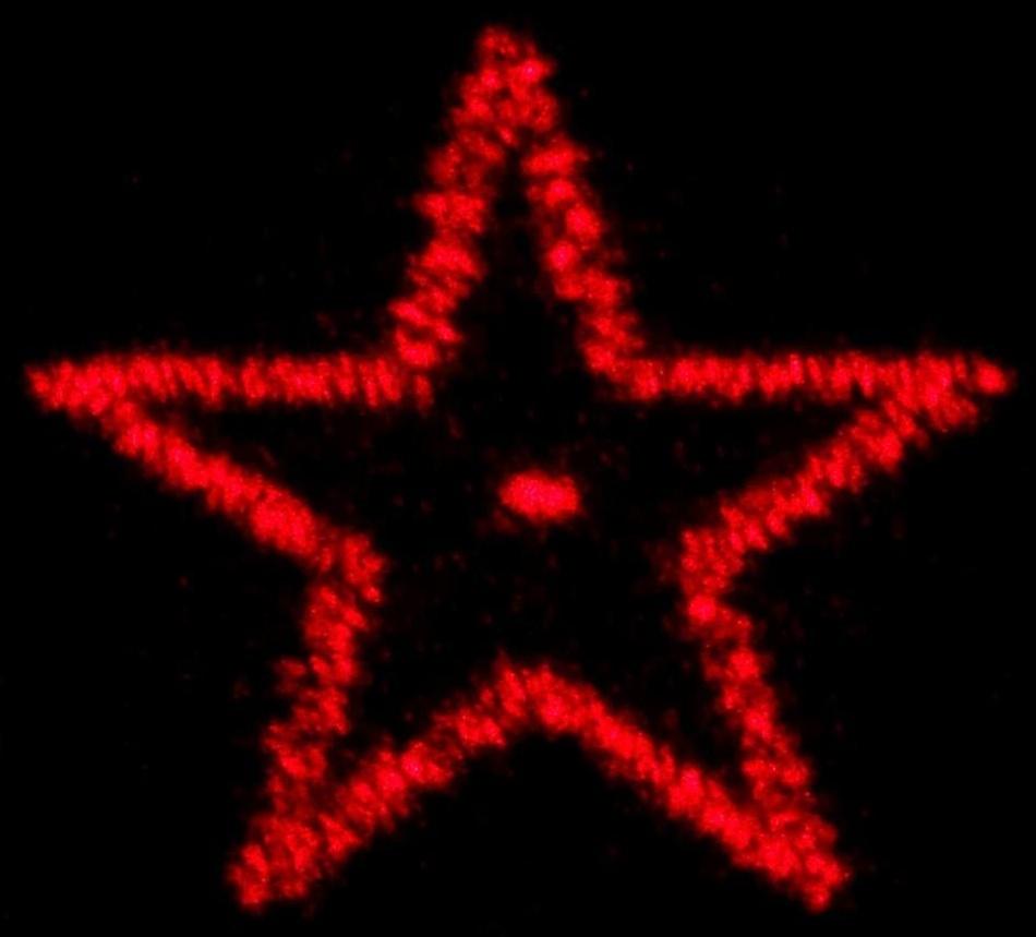 Лазерная указка, 5 видов луча, 3 LR44, красный луч, 6.8 х 1.3 см