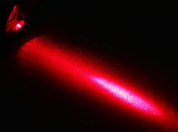 Лазерная указка, 5 видов луча, 3 LR44, красный луч, 6.8 х 1.3 см