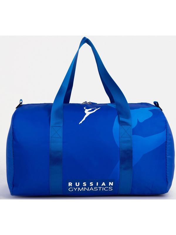 Сумка спортивная на молнии, цвет синий