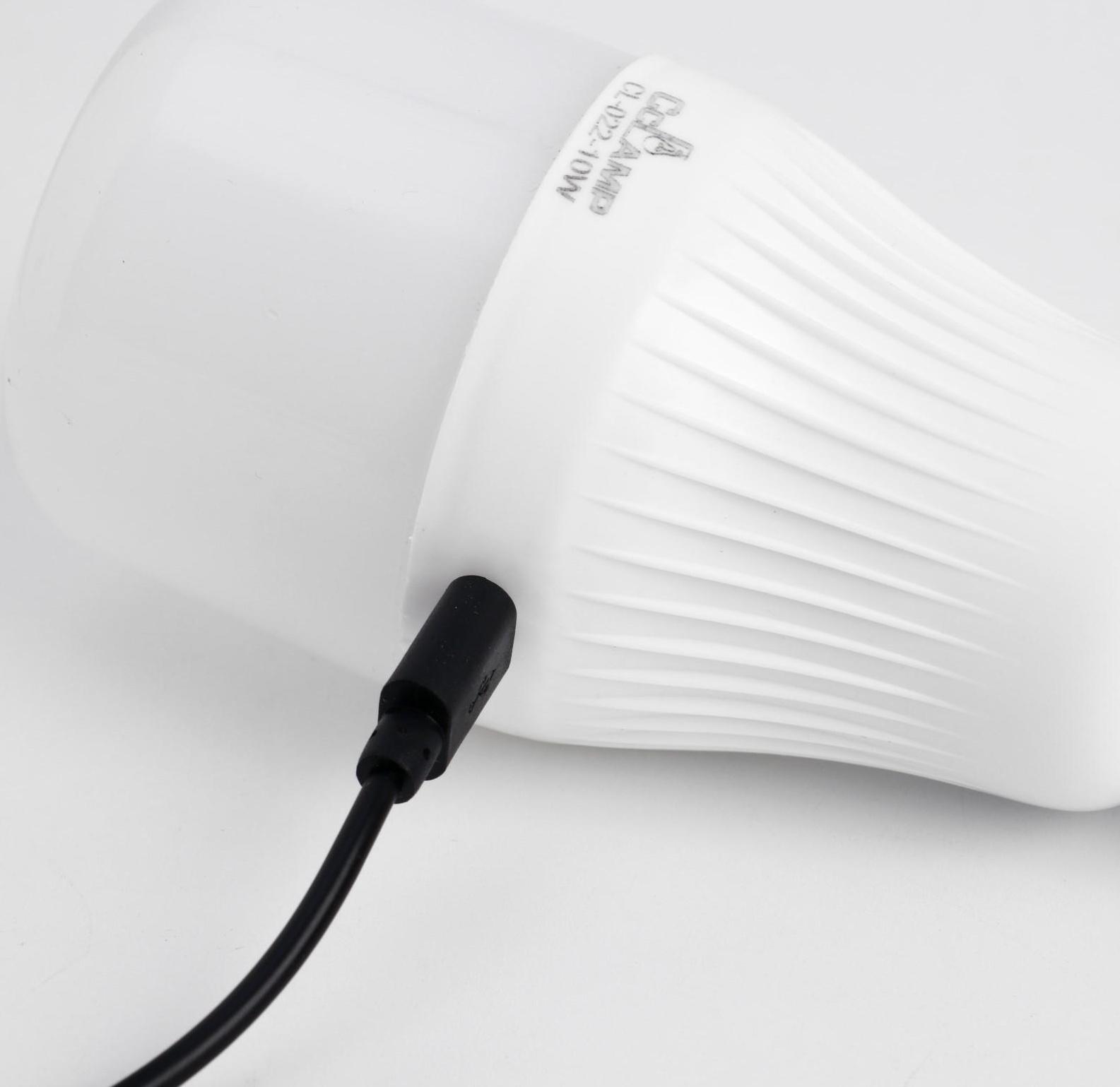 Фонарь кемпинговый аккумуляторный, 10 Вт, 500 мАч, 6В, 20 SMD, 5 режимов, солнечная батарея