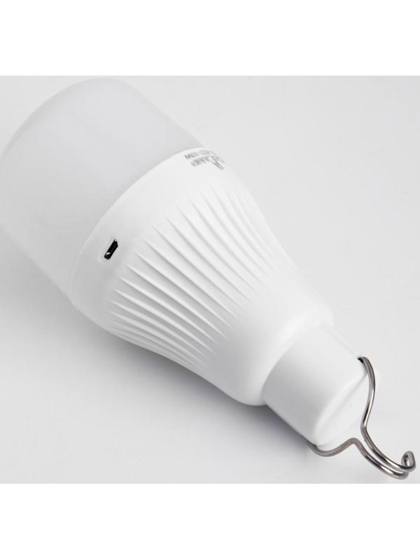 Фонарь кемпинговый аккумуляторный, 10 Вт, 500 мАч, 6В, 20 SMD, 5 режимов, солнечная батарея