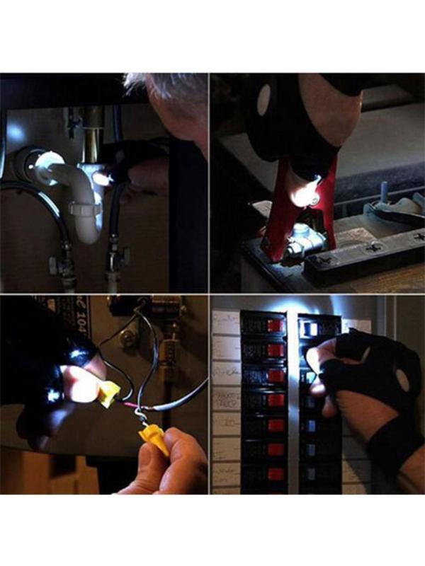 Фонарь-перчатка рабочий, на левую руку, 2 х CR2016, 36 х 13.5 см