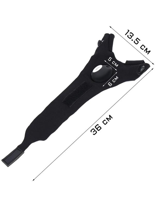 Фонарь-перчатка рабочий, на левую руку, 2 х CR2016, 36 х 13.5 см