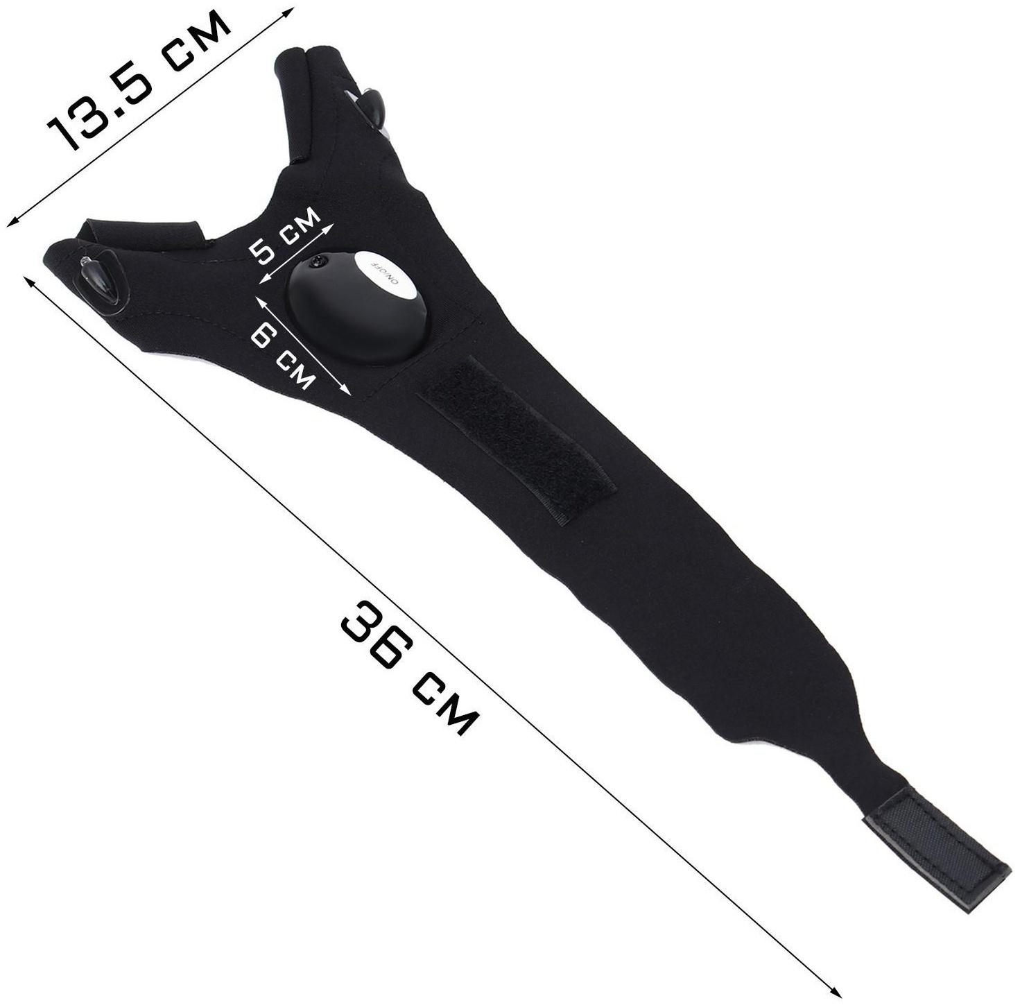 Фонарь-перчатка рабочий, на правую руку, 2 х CR2016, 36 х 13.5 см