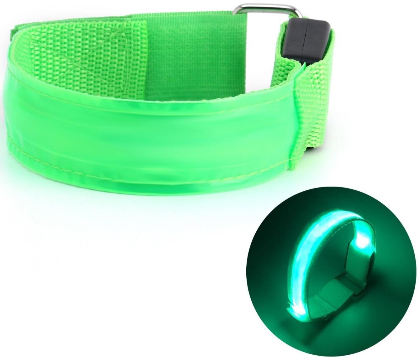 Фонарь для бега, d-33 см, 3 режима, 2 х CR2016, до 80 ч работы