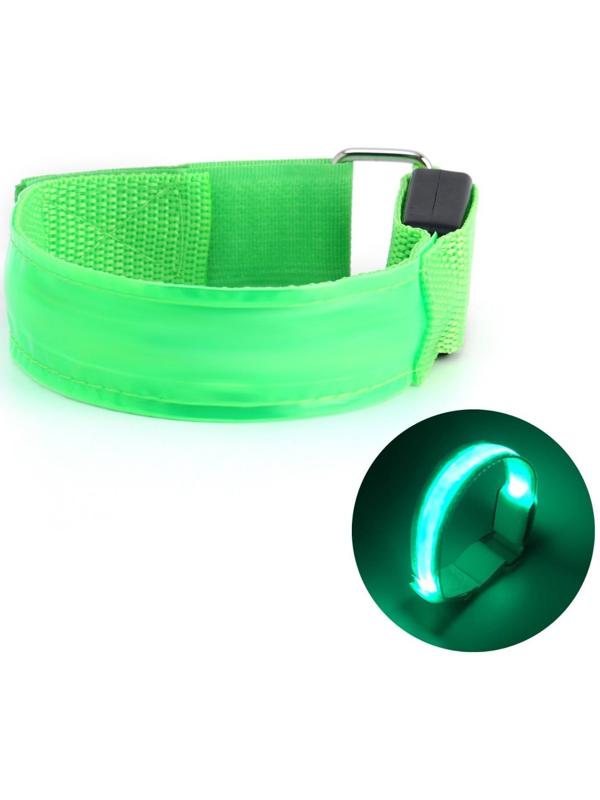 Фонарь для бега, d-33 см, 3 режима, 2 х CR2016, до 80 ч работы