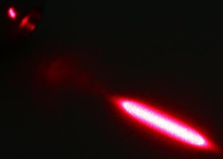 Лазерная указка, дальность 500 м, 405 нм, 2 ААА, красный луч, 15.5 х 1.5 см