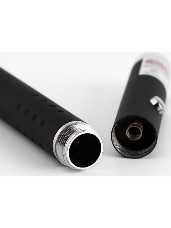 Лазерная указка, дальность 500 м, 405 нм, 2 ААА, красный луч, 15.5 х 1.5 см