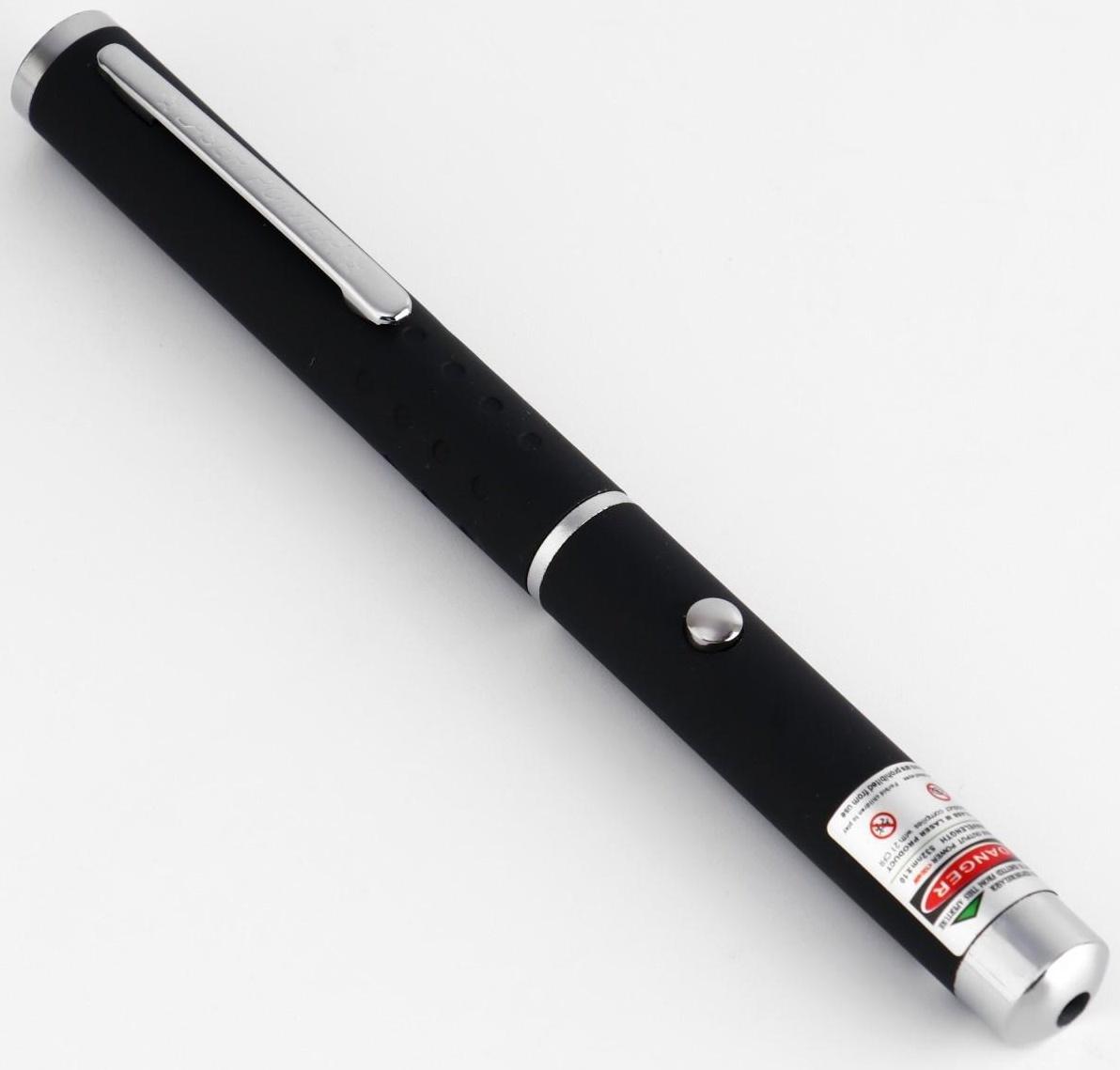 Лазерная указка, дальность 500 м, 405 нм, 2 ААА, зеленый луч, 15.5 х 1.4 см