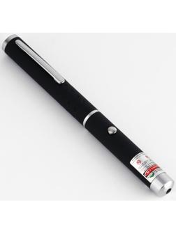 Лазерная указка, дальность 500 м, 405 нм, 2 ААА, зеленый луч, 15.5 х 1.4 см