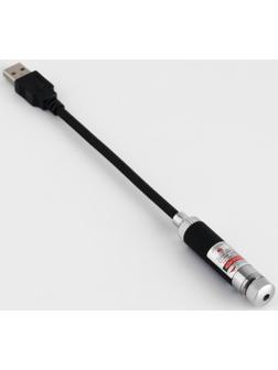 Лазерная указка, 405 нм, красный луч, USB