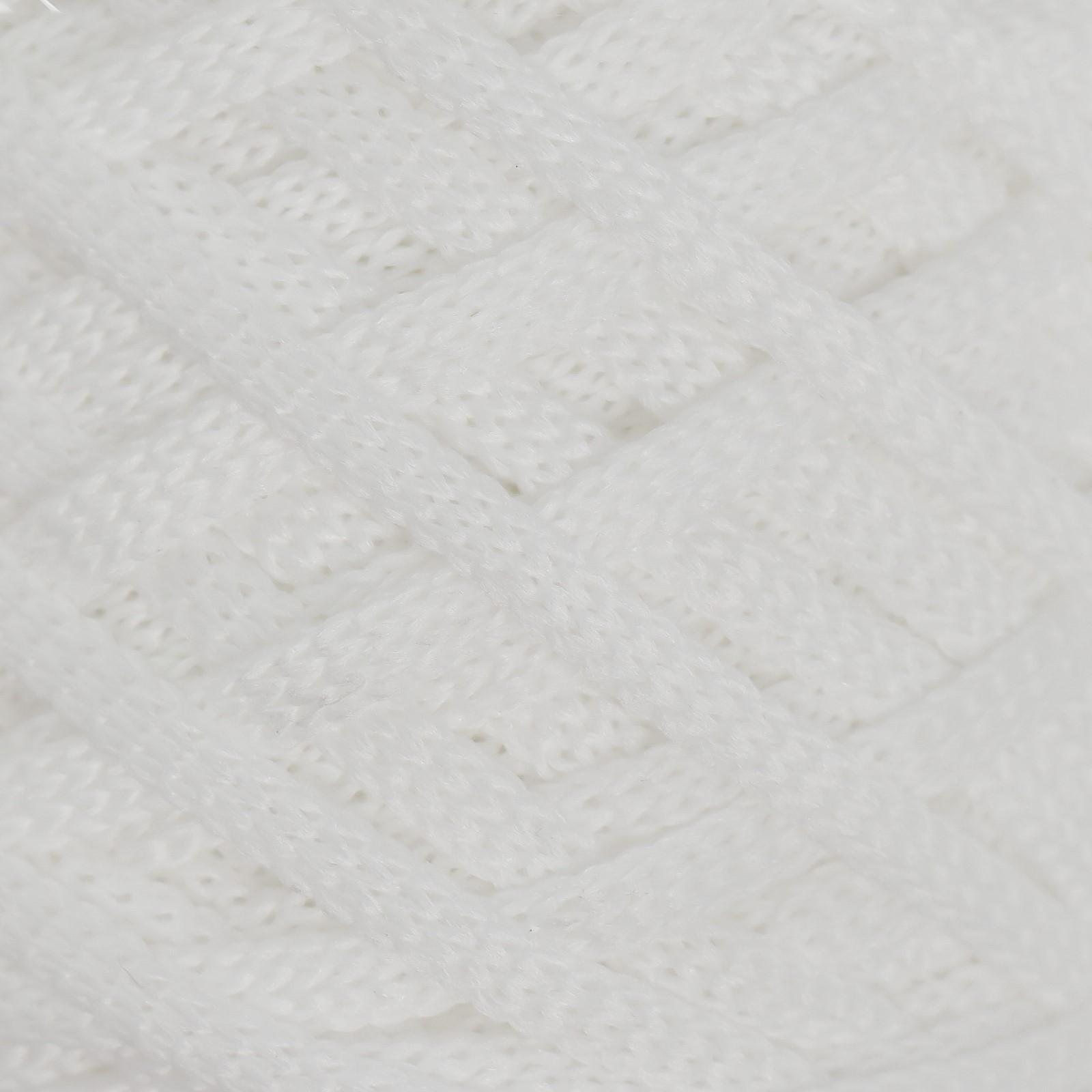 Шнур для вязания 100% полиэфир, ширина 3 мм 100м (белый)